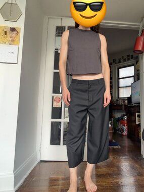 Dedicated. Mockneck Sleeveless Top - Dark Gray